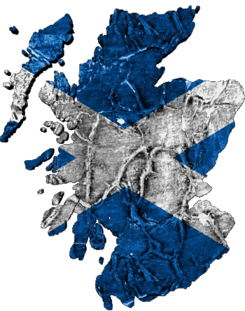 Map Scotland Europe Flags 
