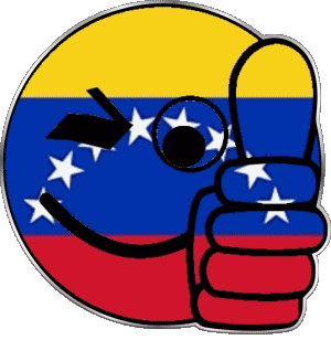 Smiley - OK Venezuela Amerika Fahnen 
