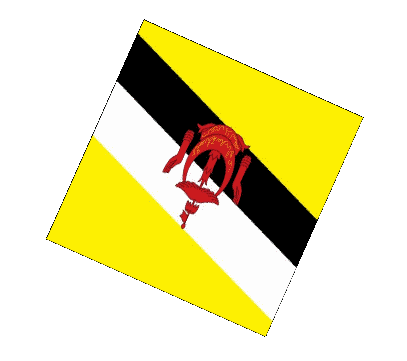 Sphere - Cube Brunei Asia Flags 