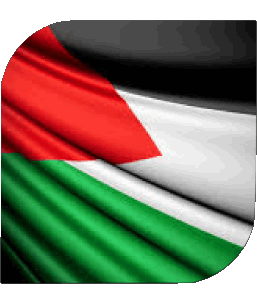 Quadrato Palestina Asia Bandiere 