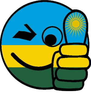 Smiley - OK Ruanda Afrika Fahnen 