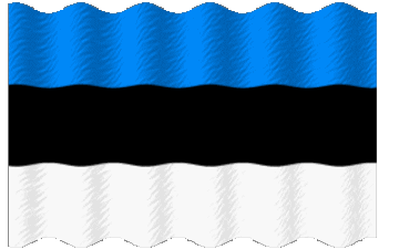 Ondulación Estonia Europa Banderas 