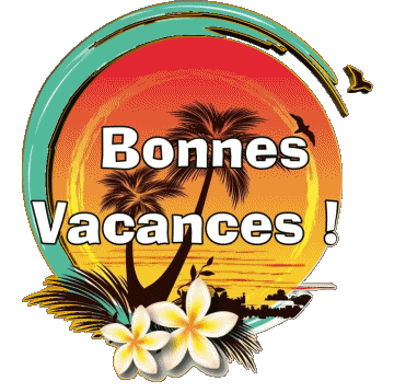 01 Transparent Background Bonnes Vacances French Messages 