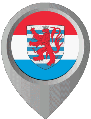 Epingle de Localisation Luxembourg Europe Drapeaux 