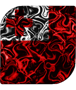 Carré Tonga Océanie Drapeaux 