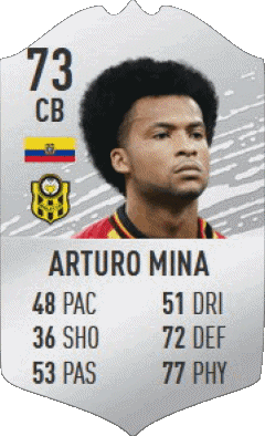 Arturo Mina Equateur F I F A - Joueurs Cartes Jeux Vidéo 