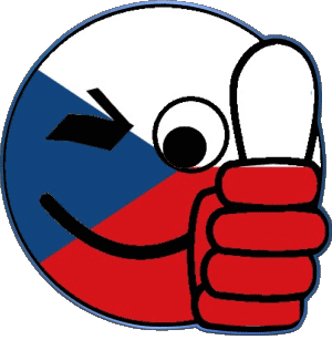 Smiley - OK Czech Republic Europe Flags 