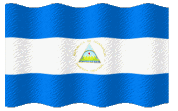 Ondulation Nicaragua Amériques Drapeaux 