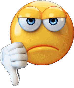 Nul - Pouce vers le bas Emoticônes Messages 