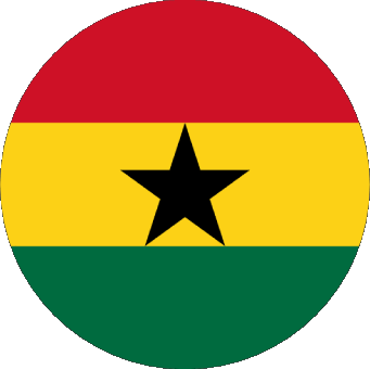 Ronda Ghana África Banderas 