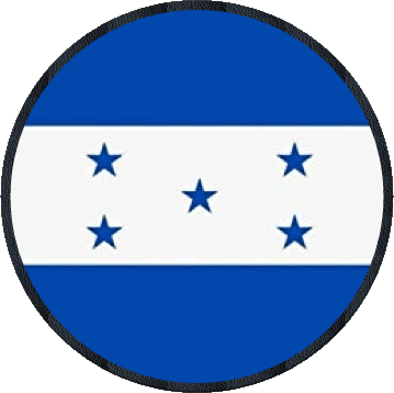 Round Honduras America Flags 