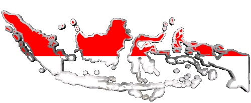 Mapa Indonesia Asia Banderas 