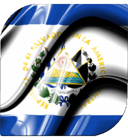 Plaza El Salvador América Banderas 