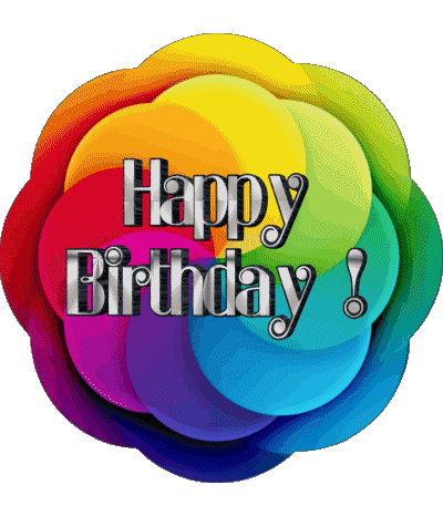 006 Sfondo trasparente Abstract - Geometric Happy Birthday Inglese Messagi 