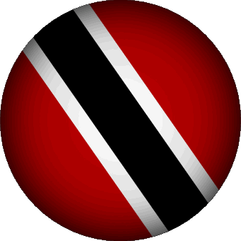 Round Trinité et Tobago America Flags 
