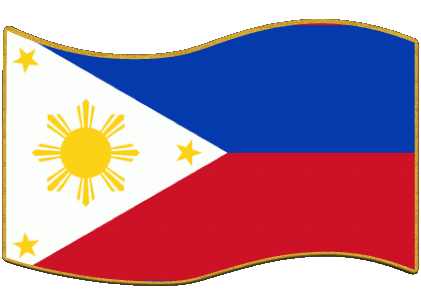 Rectángulo Filipinas Asia Banderas 