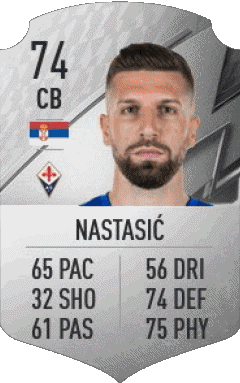 Matija Nastasic Serbia F I F A - Jugadores  cartas Vídeo Juegos Multimedia 