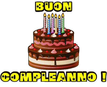 001 Dolci Buon Compleanno Italiano Messagi 