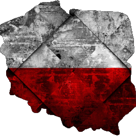 Carte Pologne Europe Drapeaux 