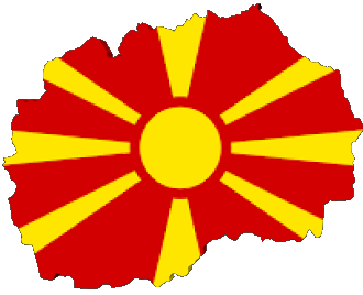 Map Macedonia Europe Flags 
