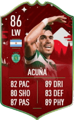 Marcos Acuña Argentina F I F A - Jugadores  cartas Vídeo Juegos Multimedia 