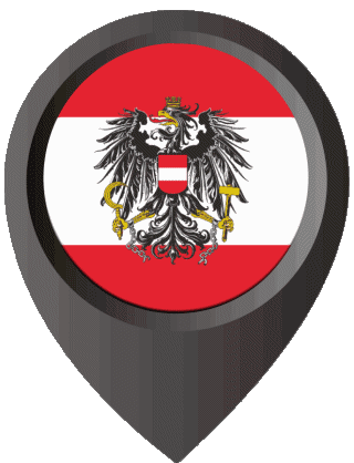 Perno di posizione Austria Europa Bandiere 