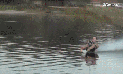 Barefoot Water skiing Sports Humor -  Fun 