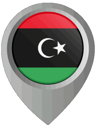 Epingle de Localisation Libyen Afrika Fahnen 