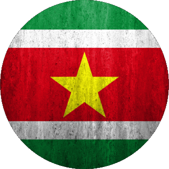 Runde Suriname Amerika Fahnen 