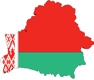 Verschiedene Weißrussland Europa Fahnen 