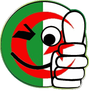 Smiley - Ok Algeria Africa Flags 