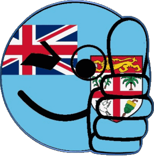 Smiley - OK Fiji Oceania Flags 
