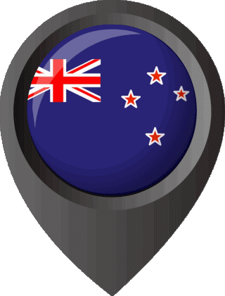 Location Pin New Zealand Oceania Flags 