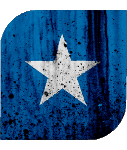 Square Somalia Africa Flags 