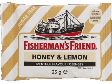 Honey & Lemon-Honey & Lemon Fisherman's Friend Caramelos Comida 