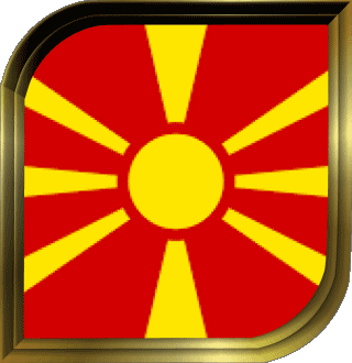 Plaza Mazedonien Europa Fahnen 