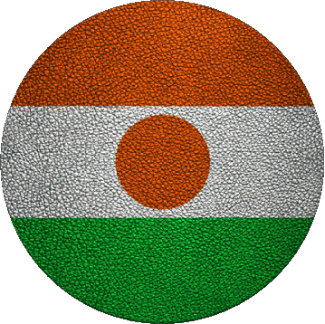 Tondo Niger Africa Bandiere 