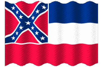 Waving Mississippi U.S.A - States America Flags 