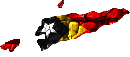 Carta Geografica Timor Est Asia Bandiere 