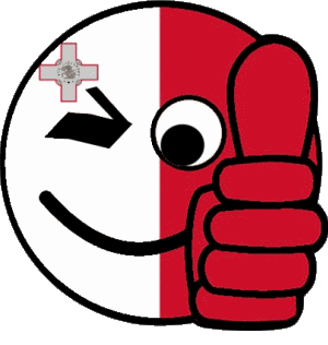 Smiley - OK Malta Europe Flags 