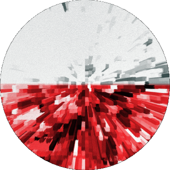 Runde Polen Europa Fahnen 