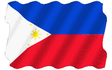 Ondulación Filipinas Asia Banderas 