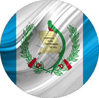 Rond Guatemala Amériques Drapeaux 