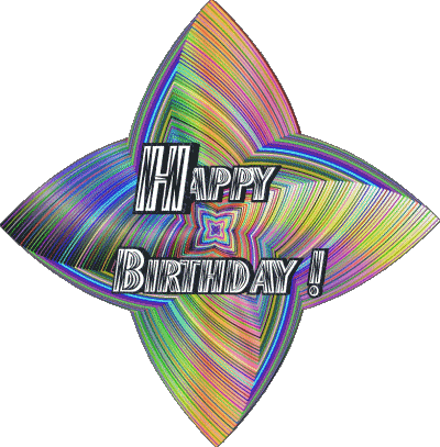 018 Fond Transparent Abstract - Geometric Happy Birthday Anglais Messages 
