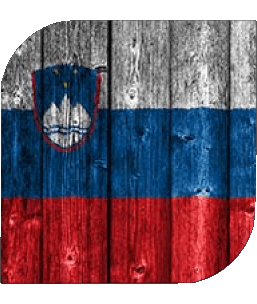 Carré Slovénie Europe Drapeaux 