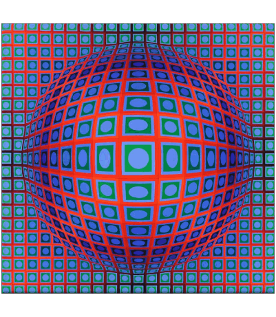 Victor Vasarely Künstler Maler Humor -  Fun 