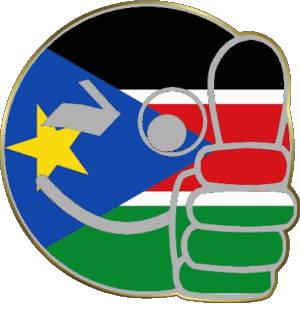 Smiley - OK Südsudan Afrika Fahnen 