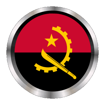 Rond - Anneaux Angola Afrique Drapeaux 