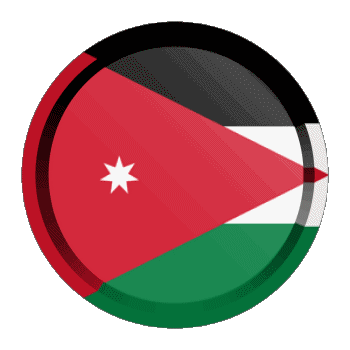 Round - Rings Jordan Asia Flags 