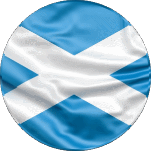 Round Scotland Europe Flags 
